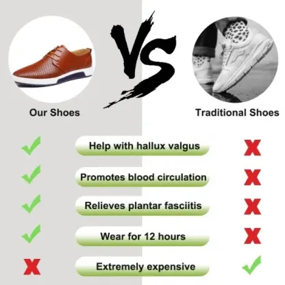 (🔥50% reducere astăzi - doar astăzi) Pantofi ortopedici din piele naturală pentru bărbați👞Suport arcuit, ușor, confortabil și potrivit pentru mers pe jos