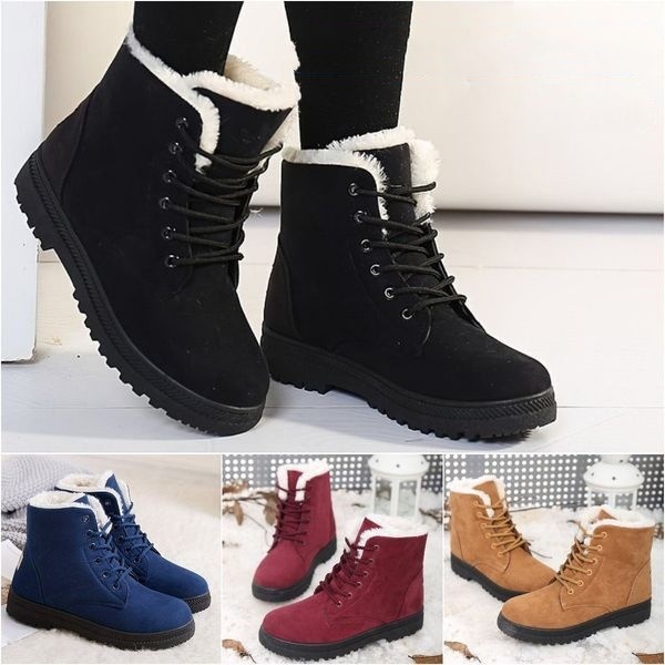 🔥 Cizme de zăpadă de damă căptușite cu lână