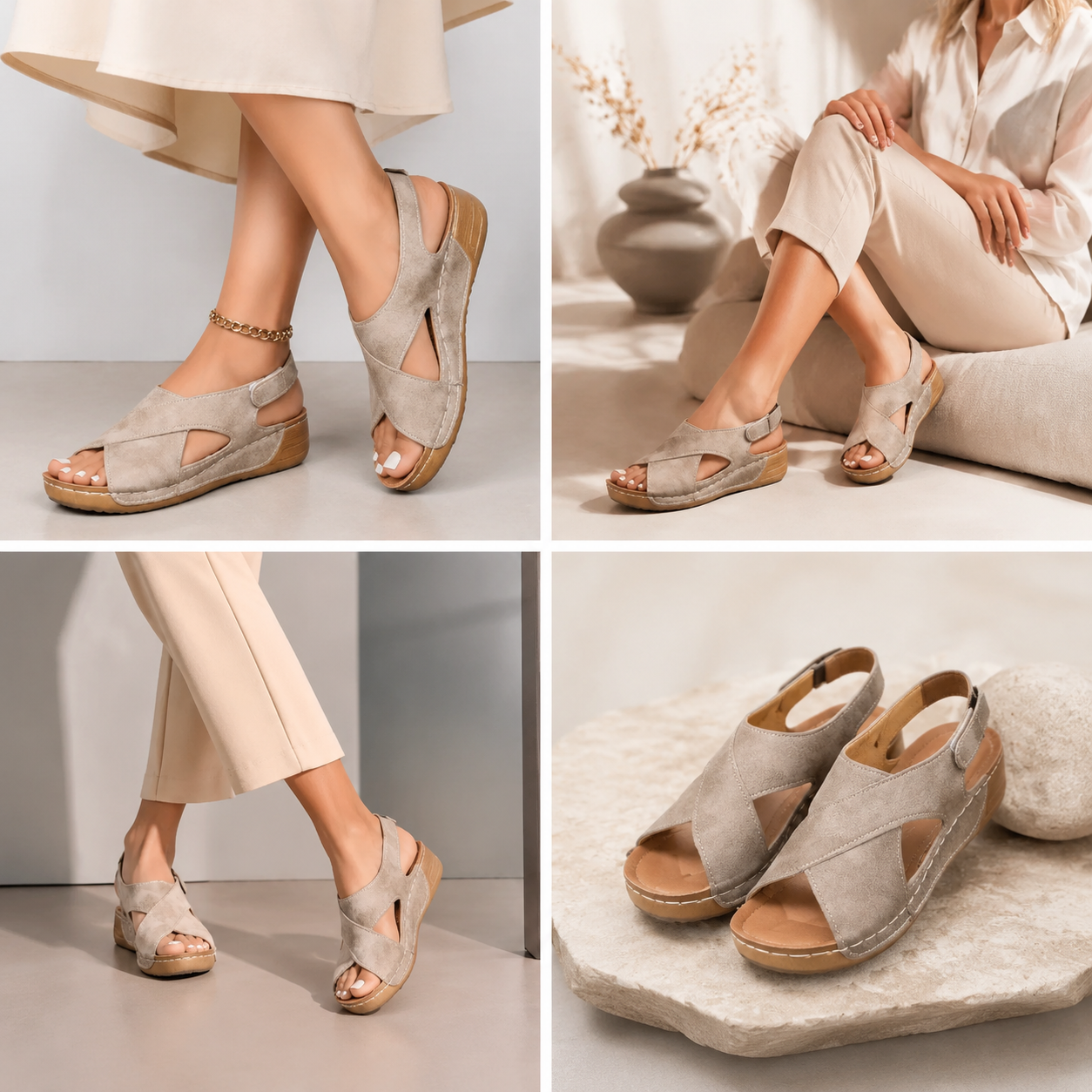 ⏰️Nu rata reducerea noastră de 50%! ✅ Sandale de înaltă calitate 🦶 Model nou de vară - impermeabile și antiderapante 🔴 ușoare și elegante, potrivite pentru orice ocazie.