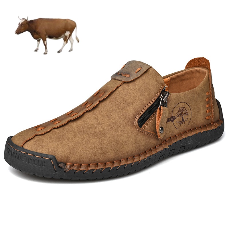 [⏰ Ultima zi pentru a te bucura de o reducere de 70% - nu rata ocazia!] 🐂Pantofi de mers pentru bărbați din piele de vițel australiană 👞 ✅ Ameliorează durerea și mergi confortabil