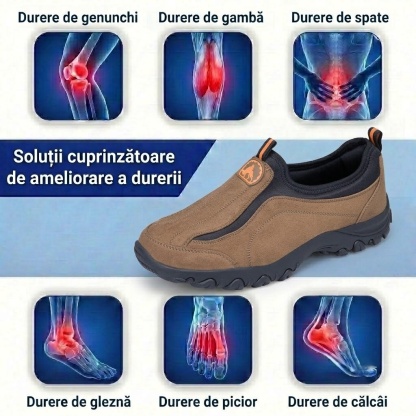 🎁Ultima zi pentru o reducere de 40%, nu ratați!⏰Fabricați din piele de vițel australiană🐂Suport pentru picioare - ameliorează durerea de picioare✅Impermeabili și antiderapanți, confortabili la mers.