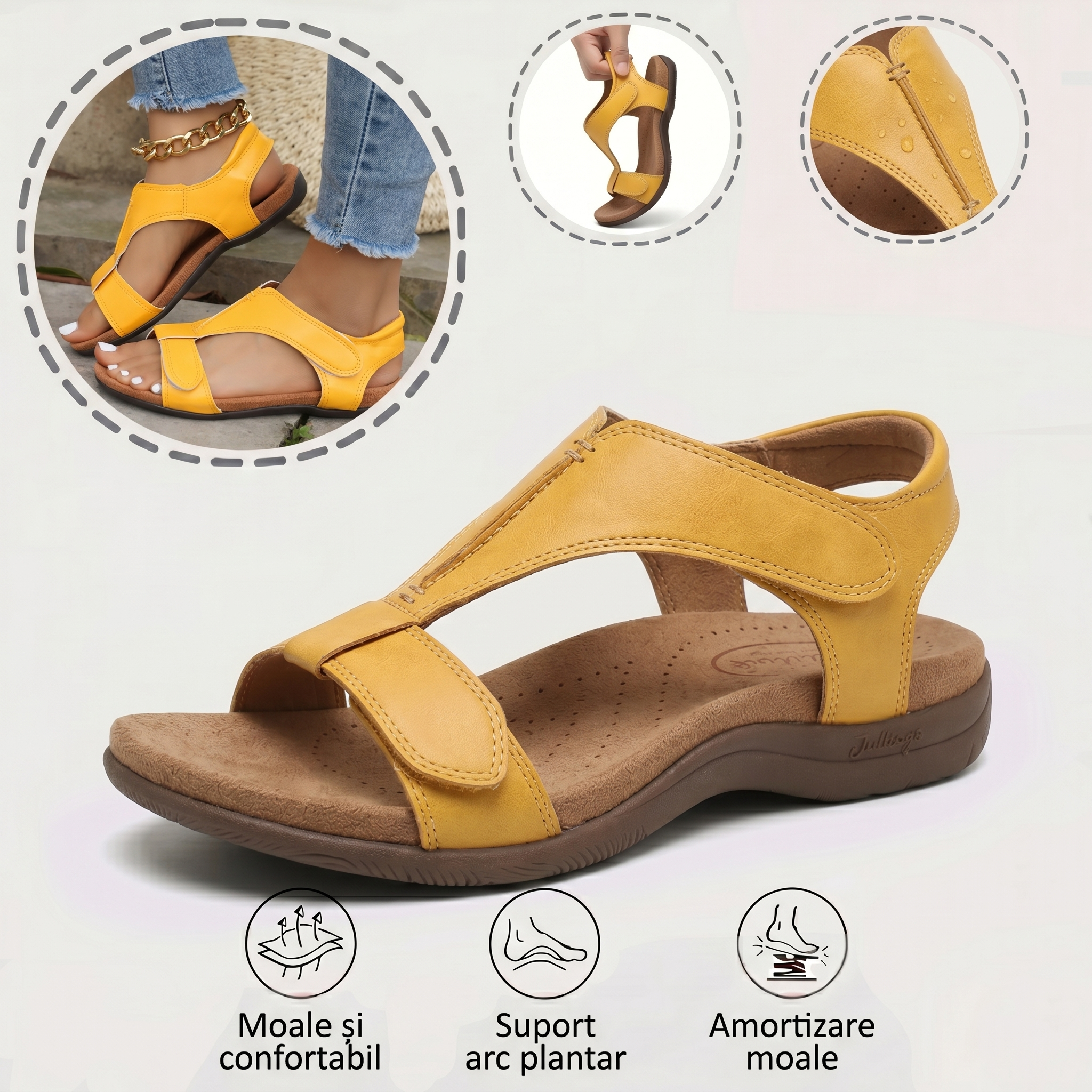⏰️Nu rata reducerea noastră de 50%!✅ Sandale de înaltă calitate🦶 Un articol esențial de vară - impermeabile și antiderapante🔴 Pantofi confortabili, potriviți pentru orice ocazie.