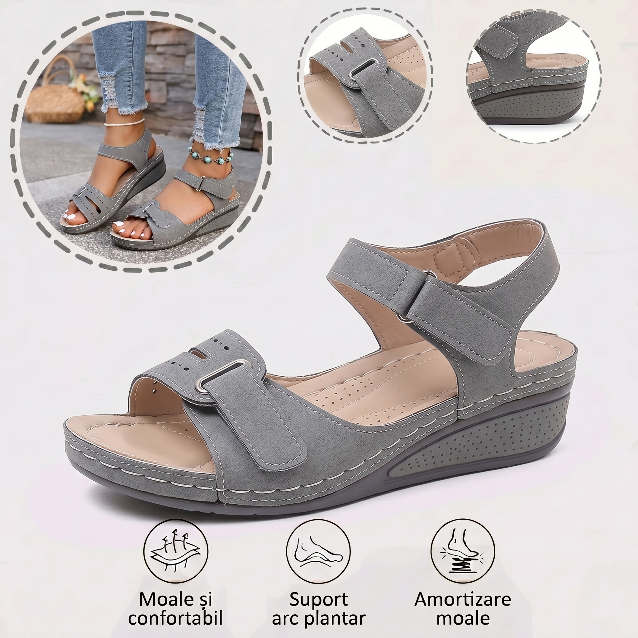 Sand⏰️Nu rata reducerea de 50% de astăzi! ✅ Sandale de înaltă calitate 🦶 Ușoare și elegante - Impermeabile și antiderapante 🔴 Potrivite pentru orice ocazie.ale