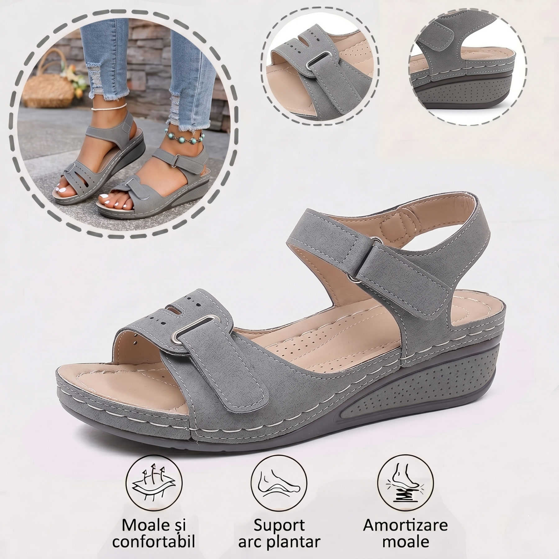 Sand⏰️Nu rata reducerea de 50% de astăzi! ✅ Sandale de înaltă calitate 🦶 Ușoare și elegante - Impermeabile și antiderapante 🔴 Potrivite pentru orice ocazie.ale