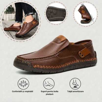 🎁Ultima zi pentru a te bucura de o reducere de 40%, nu o rata! ⏰Fabricați din piele de vițel australiană🐂Suport pentru picioare - ameliorează durerea de picioare✅Impermeabili și antiderapanți, confortabili la mers✅Eleganți și versatili.
