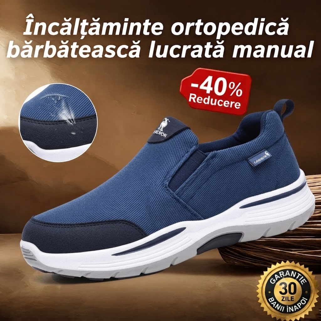 🎁Ultima zi pentru a te bucura de o reducere de 40%! Nu rata ocazia! ⏰ Ameliorează durerile de picioare și fasciita - Încălțăminte ortopedică impermeabilă și antiderapantă.