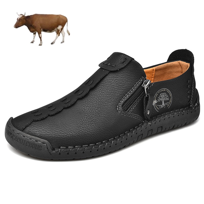 [⏰ Ultima zi pentru a te bucura de o reducere de 70% - nu rata ocazia!] 🐂Pantofi de mers pentru bărbați din piele de vițel australiană 👞 ✅ Ameliorează durerea și mergi confortabil