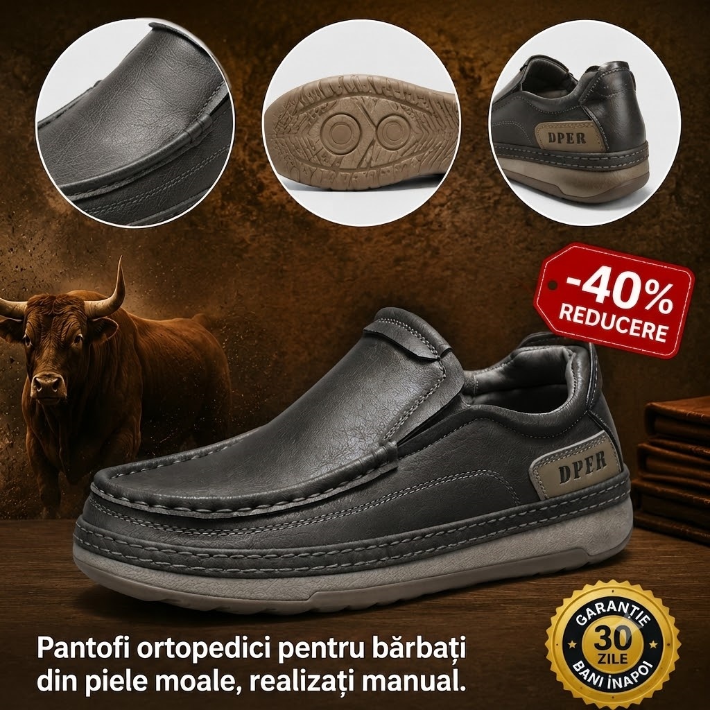 🎁Ultima zi pentru a te bucura de o reducere de 40%, nu o rata! ⏰Fabricați din piele de vițel australiană🐂Suport pentru picioare - ameliorează durerea de picioare✅Impermeabili și antiderapanți, confortabili la mers✅Eleganți și versatili.