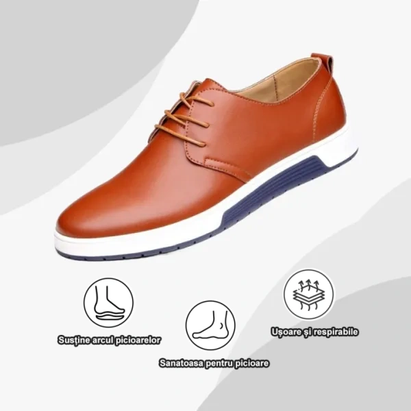 (🔥50% reducere astăzi - doar astăzi) Pantofi ortopedici din piele naturală pentru bărbați👞Suport arcuit, ușor, confortabil și potrivit pentru mers pe jos
