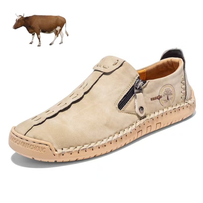 [⏰ Ultima zi pentru a te bucura de o reducere de 70% - nu rata ocazia!] 🐂Pantofi de mers pentru bărbați din piele de vițel australiană 👞 ✅ Ameliorează durerea și mergi confortabil