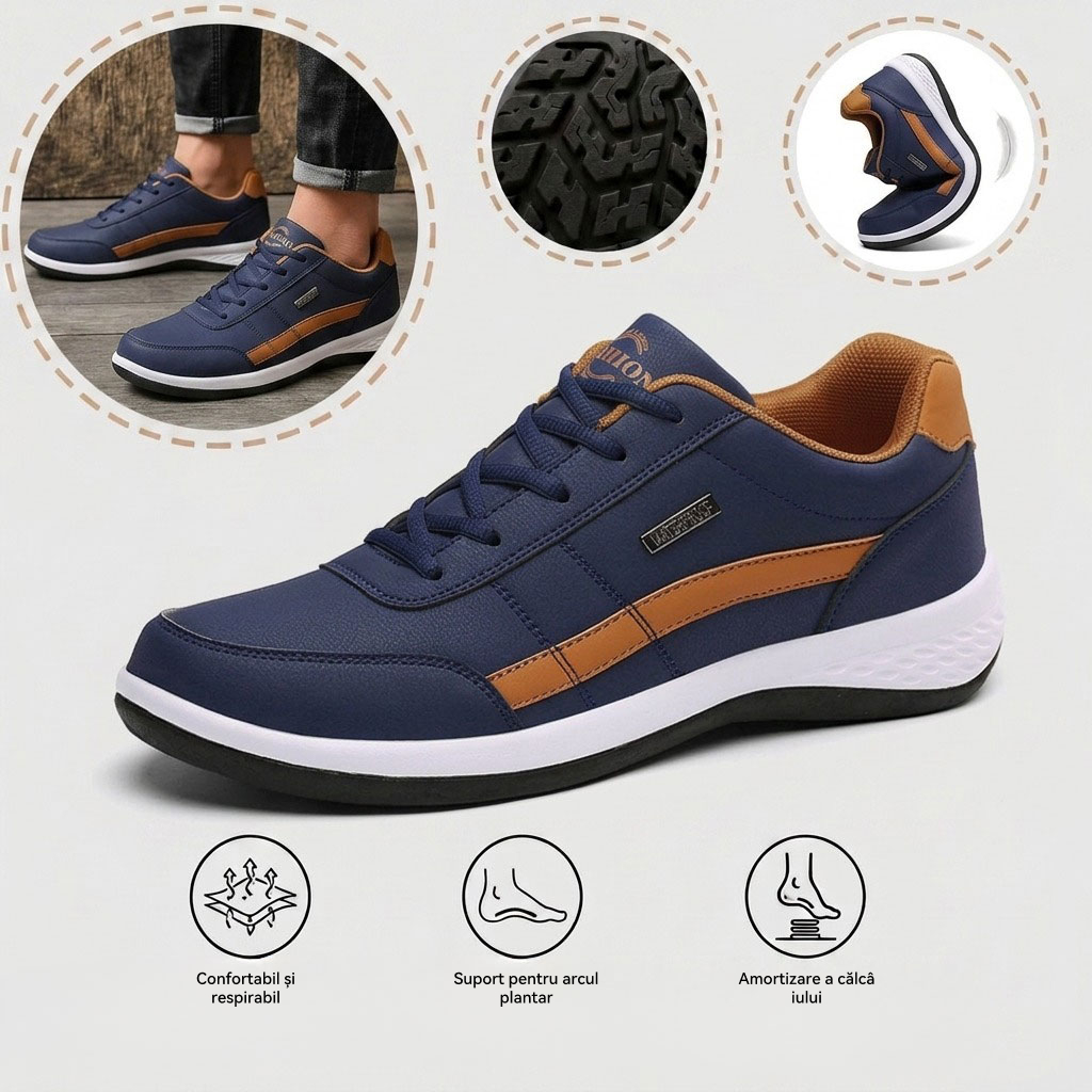 🎁Ultima zi pentru a te bucura de o reducere de 40%, nu o rata! ⏰Fabricați din piele de vițel australiană🐂Suport pentru picioare - ameliorează durerea de picioare✅Impermeabili și antiderapanți, confortabili la mers✅Eleganți și versatili.