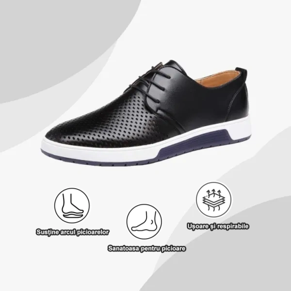 (🔥50% reducere astăzi - doar astăzi) Pantofi ortopedici din piele naturală pentru bărbați👞Suport arcuit, ușor, confortabil și potrivit pentru mers pe jos