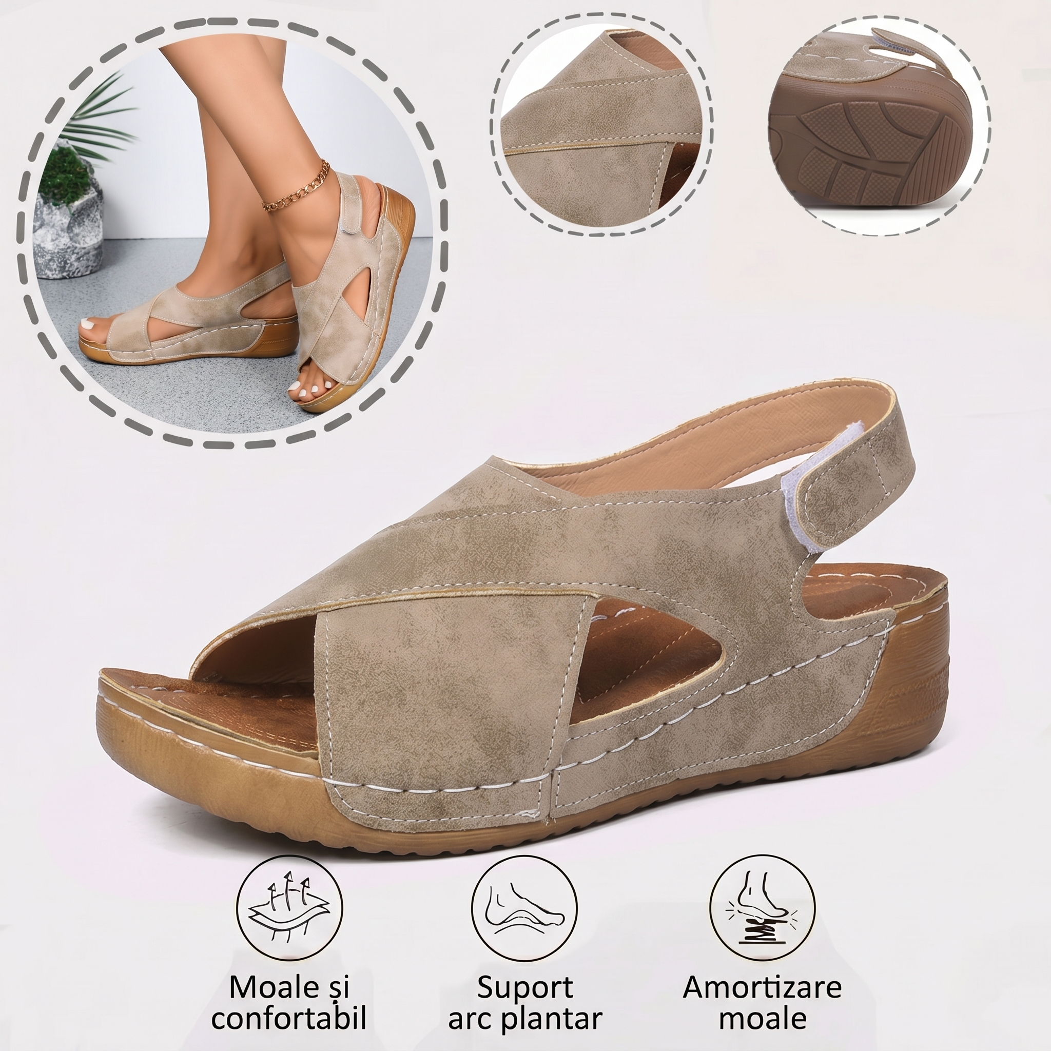 ⏰️Nu rata reducerea noastră de 50%! ✅ Sandale de înaltă calitate 🦶 Model nou de vară - impermeabile și antiderapante 🔴 ușoare și elegante, potrivite pentru orice ocazie.