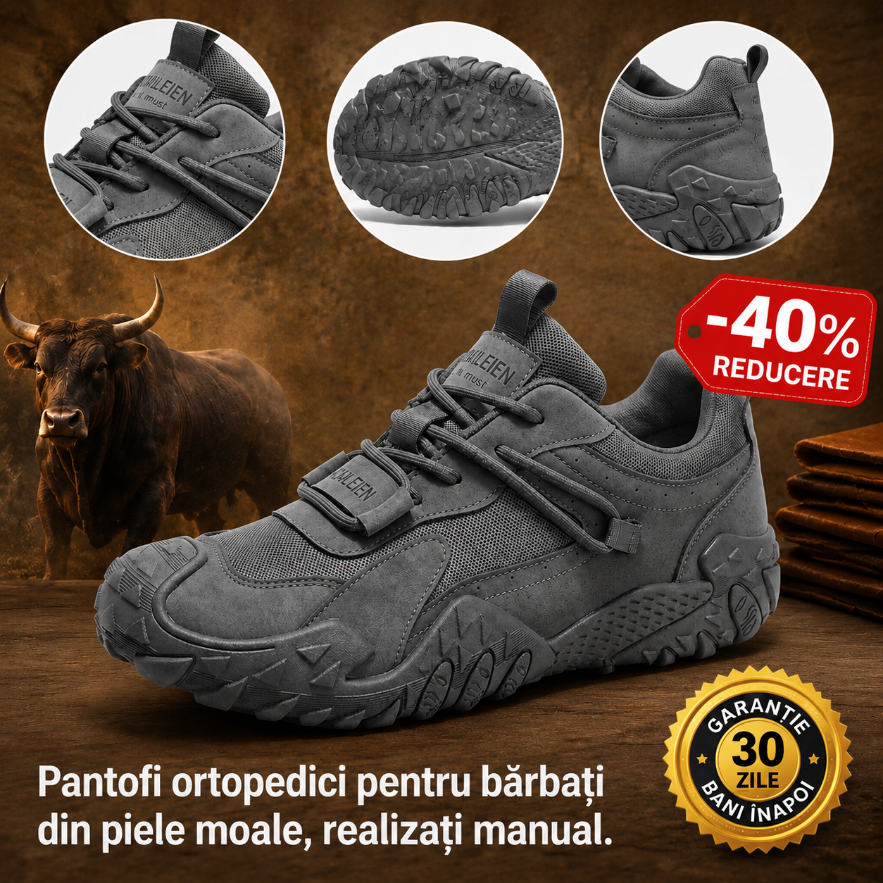⏰Ultima zi, reducere de 40% - Nu rata ocazia! ✅ Pantofi ortopedici confortabili ✅ Suport pentru bolta plantară ✅ Ameliorează durerea de picior - Design ergonomic