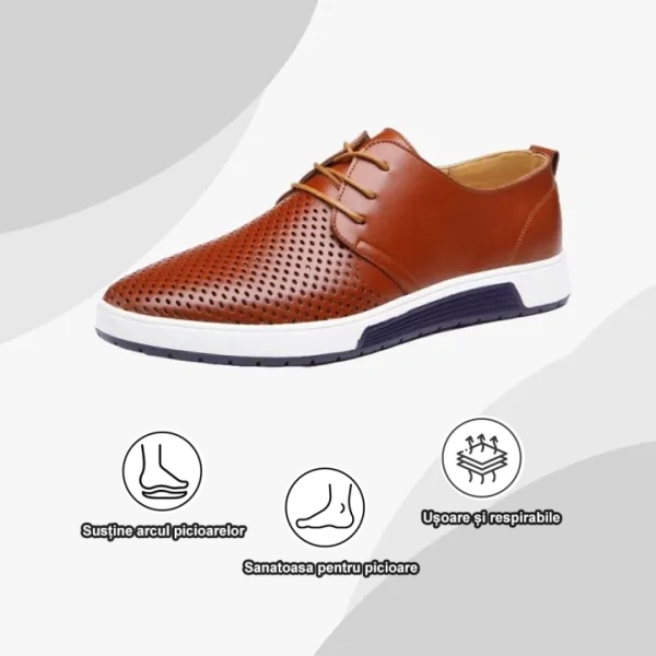 (🔥50% reducere astăzi - doar astăzi) Pantofi ortopedici din piele naturală pentru bărbați👞Suport arcuit, ușor, confortabil și potrivit pentru mers pe jos