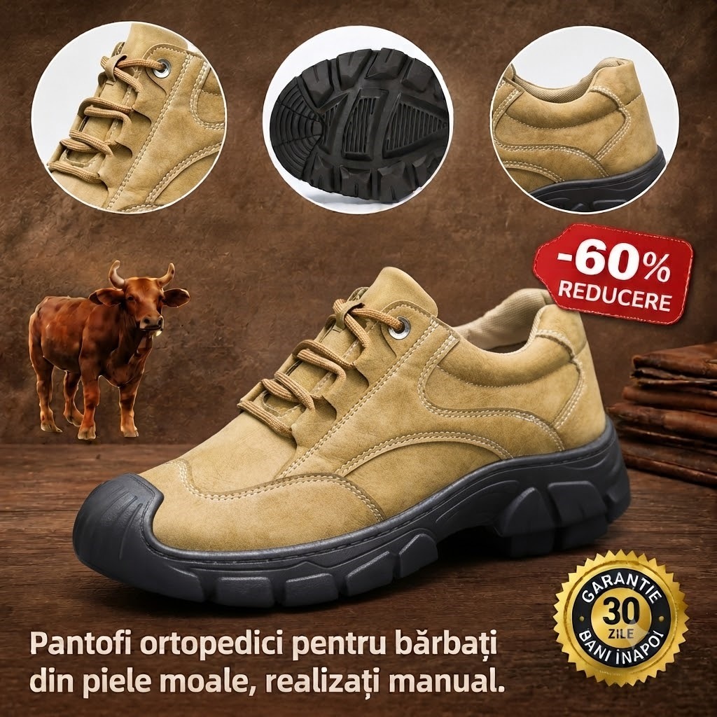 🔷Reducere de 40% astăzi - Nu ratați! ⬛Pantofi ortopedici din piele întoarsă nou concepuți✅️Moi și confortabili✅️Impermeabili și antiderapanți🦶Ameliorează durerile de picioare