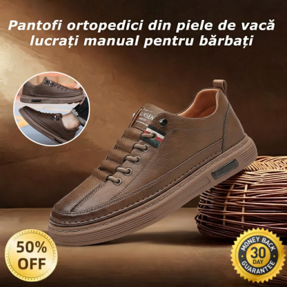 🎁Ultima zi pentru o reducere de 50%! Nu rata ocazia! 🐂 Pantofi bărbătești din piele cusuți manual👞 Gamă completă de mărimi, realizați la comandă ✅ Calzi, confortabili, impermeabili și antiderapanți
