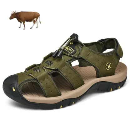 【🎁Astăzi 70% reducere - Nu ratați】 Sandale ortopedice ergonomice din piele de vițel - Mers fără durere👞 Faceți mersul mai confortabil