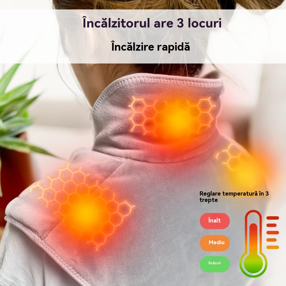 Compresă caldă și masaj pentru gât 🔥 Terapeutul tău personal – relaxează-ți mușchii încordați ai gâtului
