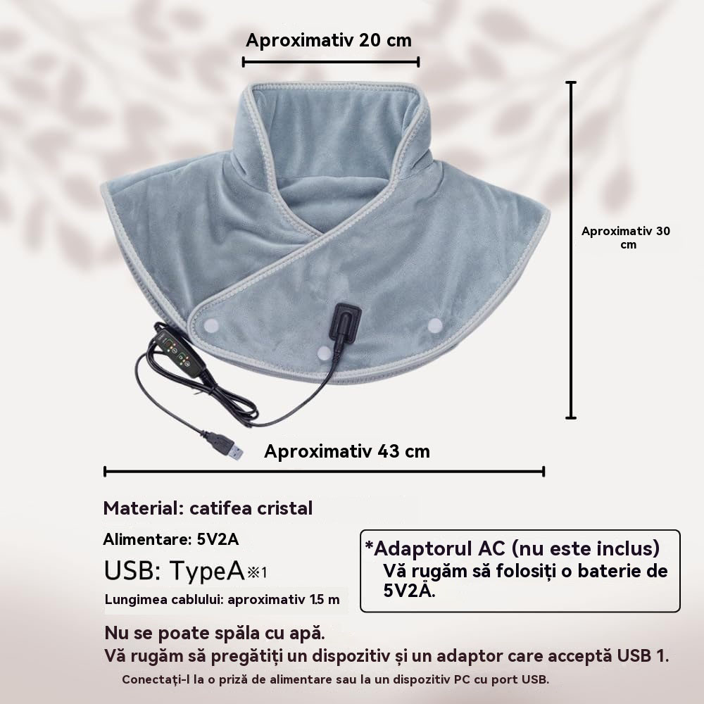 Compresă caldă și masaj pentru gât 🔥 Terapeutul tău personal – relaxează-ți mușchii încordați ai gâtului