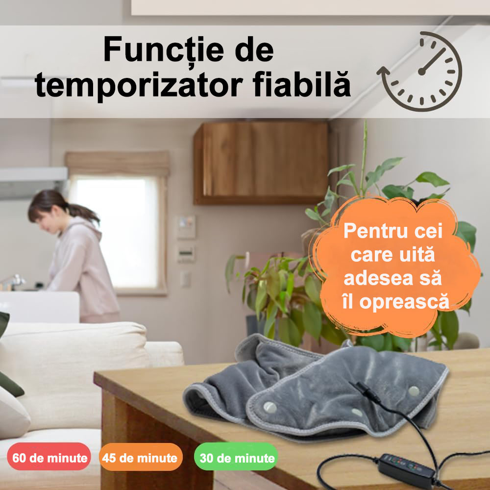 Compresă caldă și masaj pentru gât 🔥 Terapeutul tău personal – relaxează-ți mușchii încordați ai gâtului