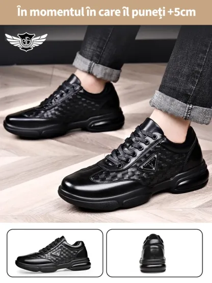 🔥 (Ultima zi 50% reducere - se termină în curând) Pantofi ortopedici confortabili din piele naturală pentru bărbați de înaltă calitate 👞Suport arc - Design ergonomic