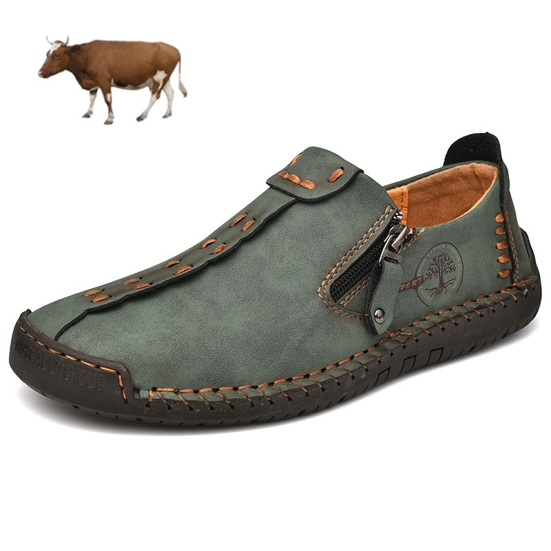 [⏰ Ultima zi pentru a te bucura de o reducere de 70% - nu rata ocazia!] 🐂Pantofi de mers pentru bărbați din piele de vițel australiană 👞 ✅ Ameliorează durerea și mergi confortabil