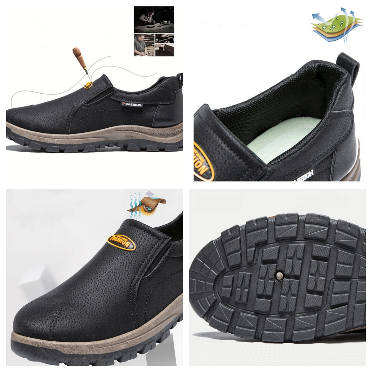 (🔥Timp limitat 50% reducere, doar azi🎁) ⏰Pantofi ortopedici de lux, moi si confortabili din piele naturala (Eficacitate: Calmeaza durerile de picioare)✅