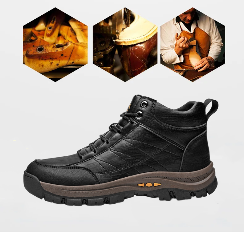 🐂 Pantofi bărbătești din piele de vițel cusuți manual 👞 Disponibili în toate mărimile, ușor de încălțat și de descălțat ✅ Calzi, confortabili, impermeabili și antiderapanți