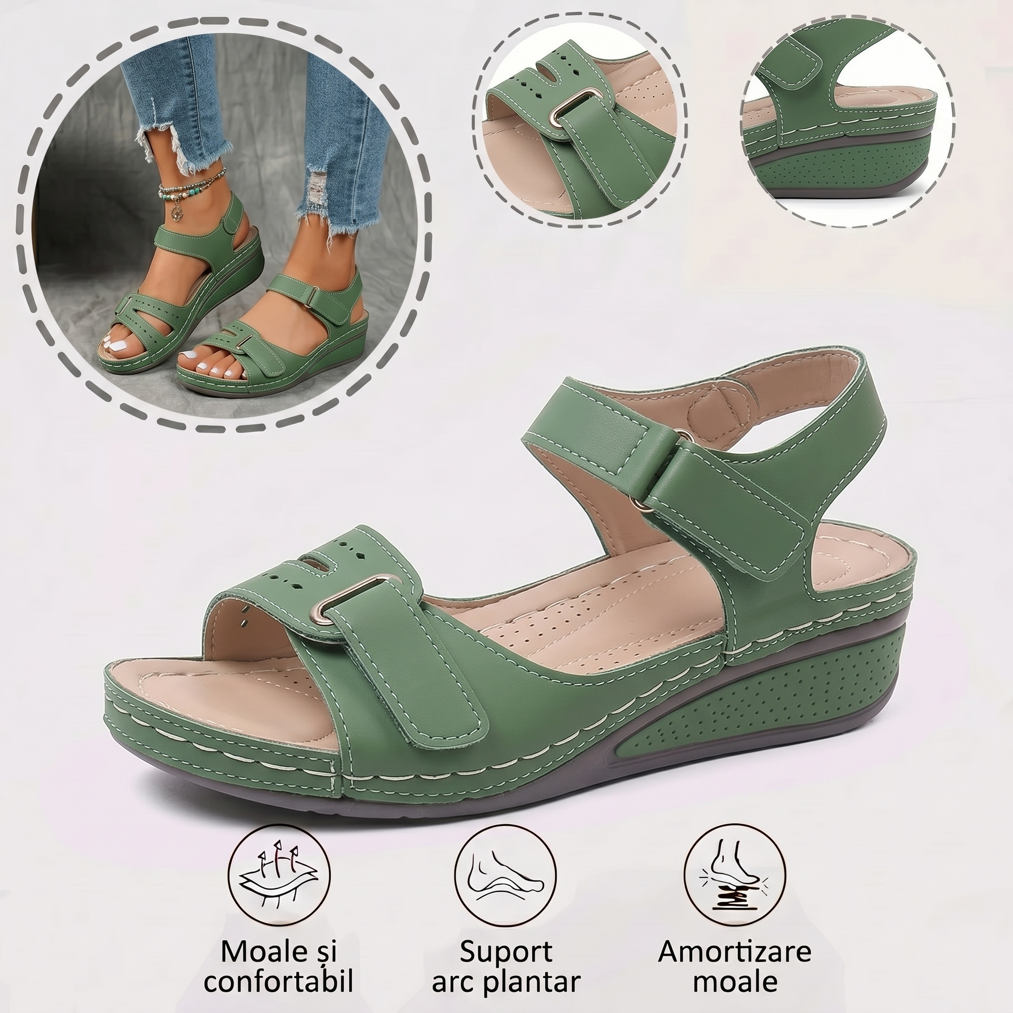 Sand⏰️Nu rata reducerea de 50% de astăzi! ✅ Sandale de înaltă calitate 🦶 Ușoare și elegante - Impermeabile și antiderapante 🔴 Potrivite pentru orice ocazie.ale