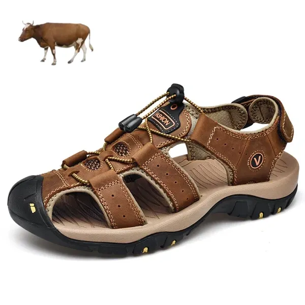 【🎁Astăzi 70% reducere - Nu ratați】 Sandale ortopedice ergonomice din piele de vițel - Mers fără durere👞 Faceți mersul mai confortabil