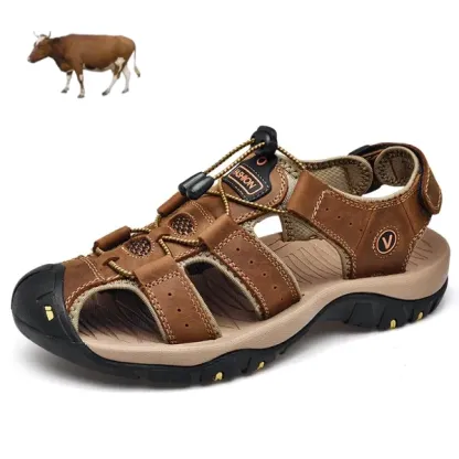 【🎁Astăzi 70% reducere - Nu ratați】 Sandale ortopedice ergonomice din piele de vițel - Mers fără durere👞 Faceți mersul mai confortabil