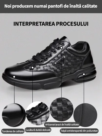 🔥 (Ultima zi 50% reducere - se termină în curând) Pantofi ortopedici confortabili din piele naturală pentru bărbați de înaltă calitate 👞Suport arc - Design ergonomic