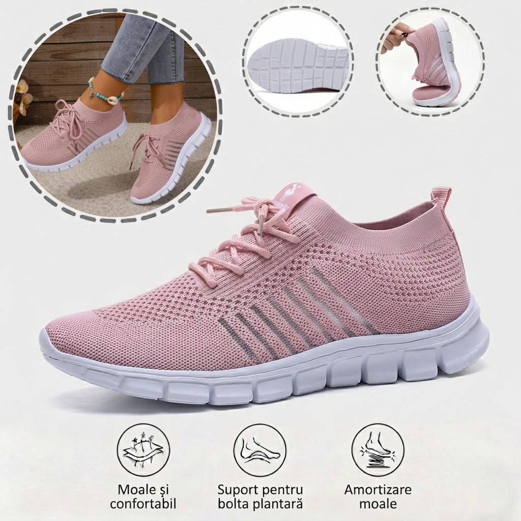 ⏰Ultima zi, reducere 40%! Nu ratați - Pantofi ortopedici cu design ergonomic ✅️Absorbție a șocurilor ✅️Încălțăminte ortopedică sănătoasă, concepută special pentru femeile europene.