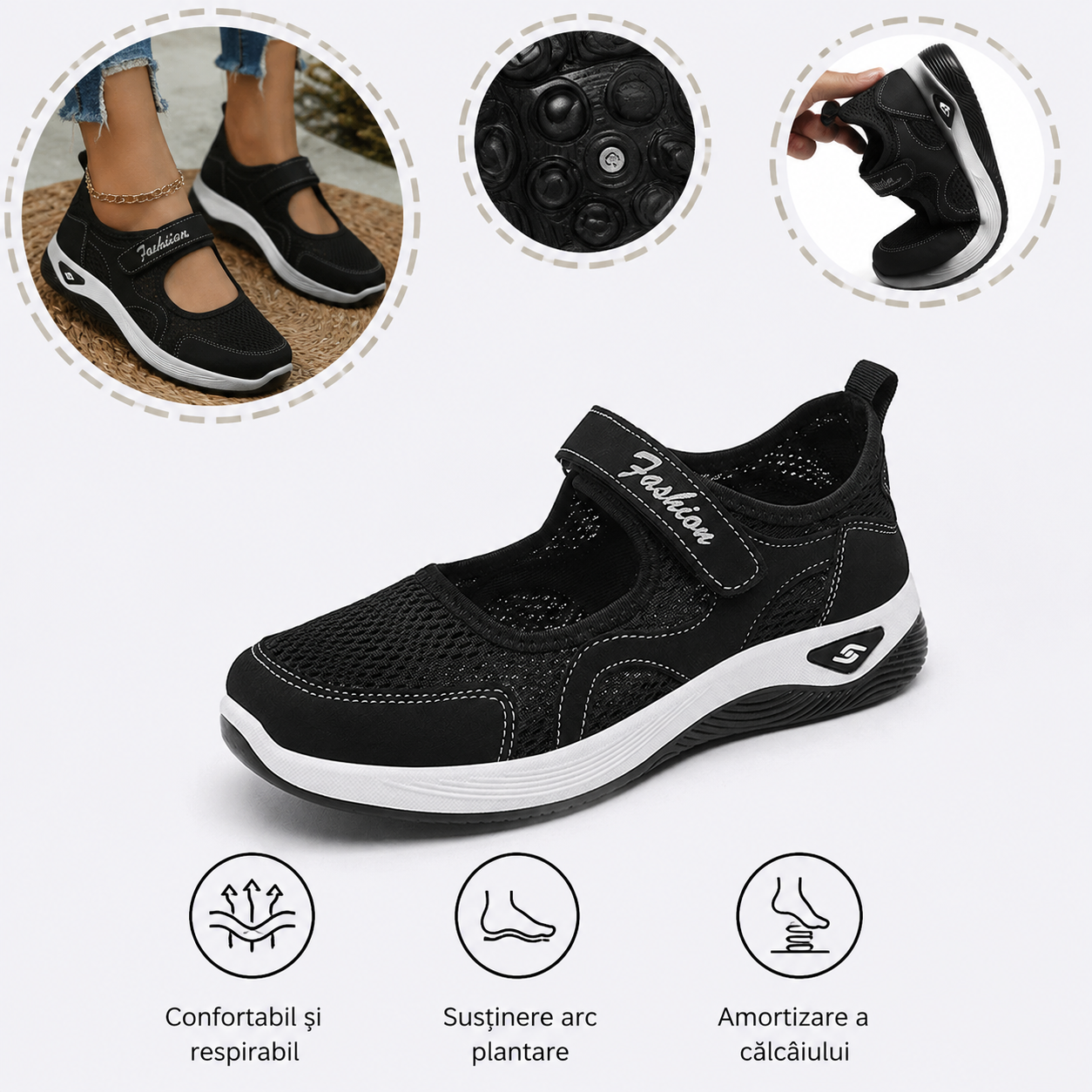 ⏰Ultima zi, reducere 40%! Nu ratați - Pantofi ortopedici cu design ergonomic ✅️Absorbție a șocurilor ✅️Încălțăminte ortopedică sănătoasă, concepută special pentru femeile europene.