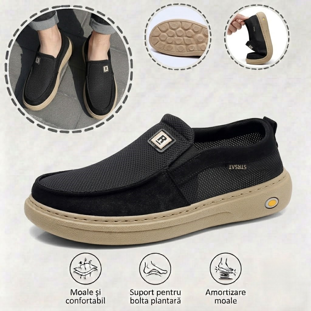 🎁Ultima zi pentru a te bucura de o reducere de 60%! Nu rata ocazia! ⏰ Ameliorează durerile de picioare și fasciita - Încălțăminte ortopedică impermeabilă și antiderapantă.