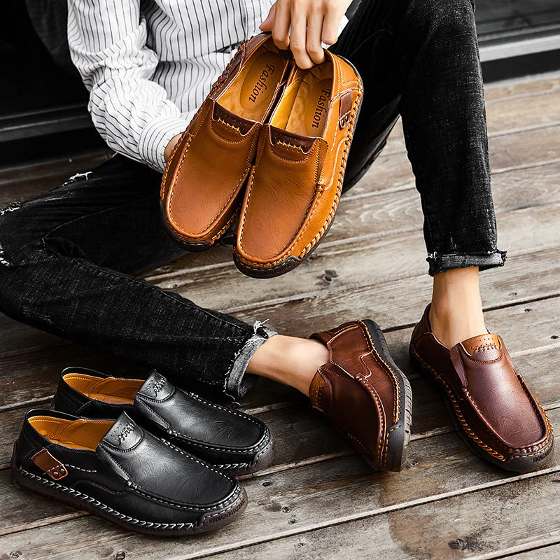 🎁Ultima zi pentru a te bucura de o reducere de 40%, nu o rata! ⏰Fabricați din piele de vițel australiană🐂Suport pentru picioare - ameliorează durerea de picioare✅Impermeabili și antiderapanți, confortabili la mers✅Eleganți și versatili.