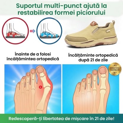 🎁Ultima zi pentru a te bucura de o reducere de 40%! Nu rata ocazia! ⏰ Ameliorează durerile de picioare și fasciita - Încălțăminte ortopedică impermeabilă și antiderapantă.