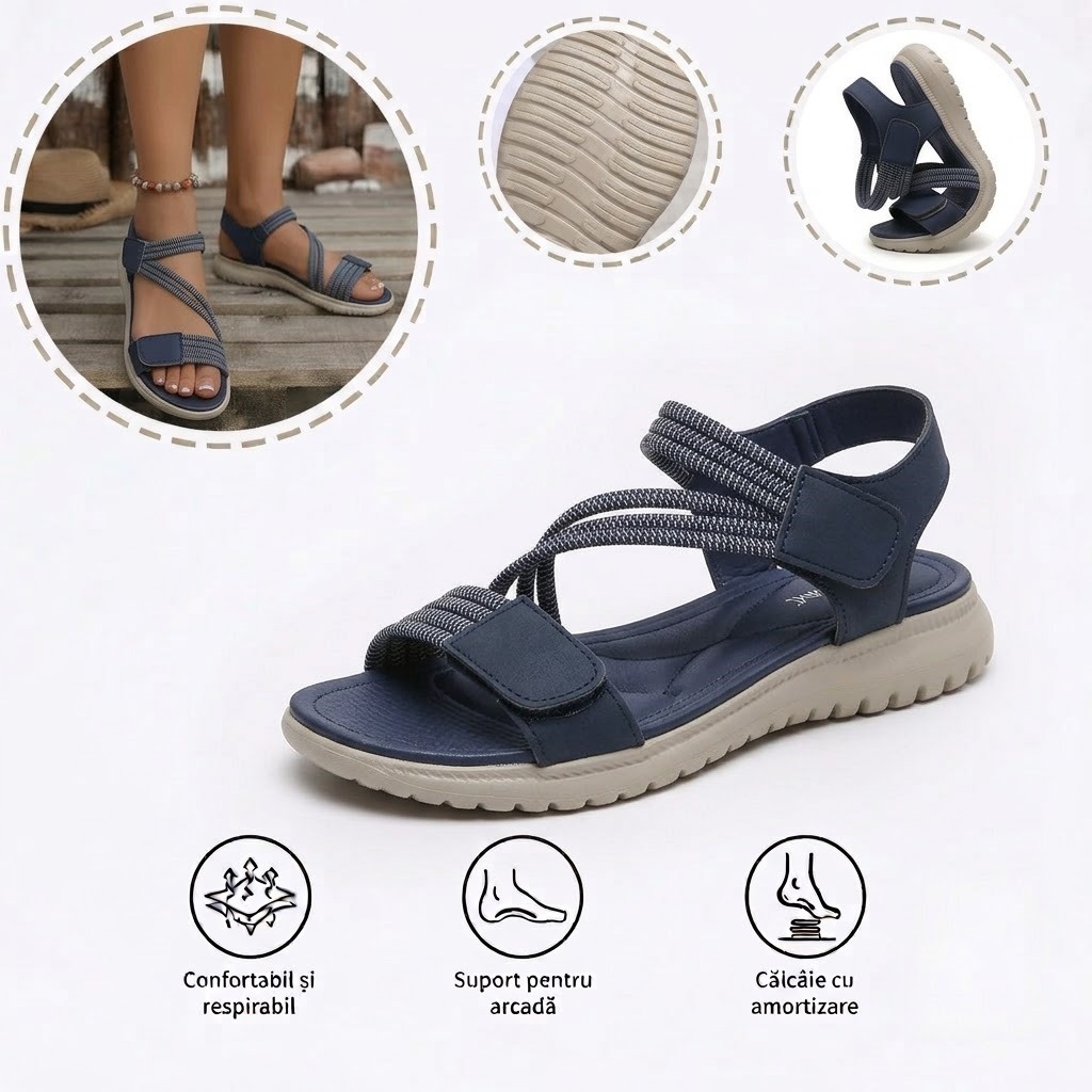 ⏰Ultima zi, reducere 60%! Nu ratați - Sandale ortopedice cu design ergonomic ✅️Amortizare șocuri ✅️Încălțăminte ortopedică sănătoasă, concepută special pentru femeile europene.
