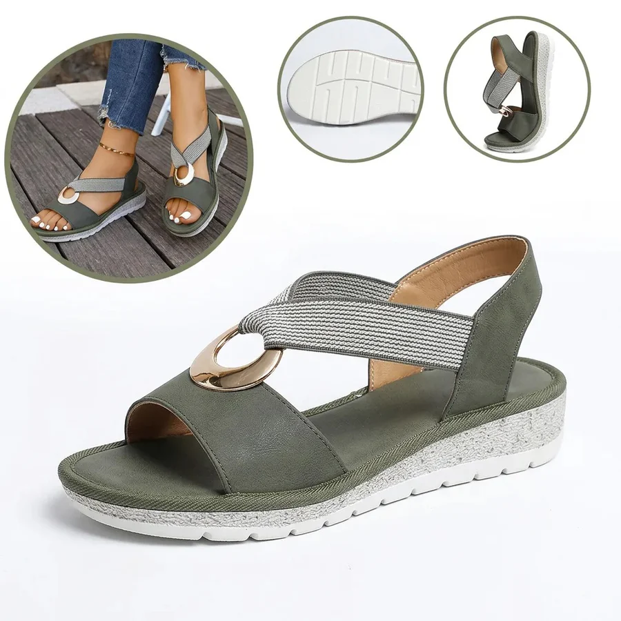 ⏰Ultima zi, reducere 40%! Nu ratați - Sandale ortopedice cu design ergonomic ✅️Amortizare șocuri ✅️Încălțăminte ortopedică sănătoasă, concepută special pentru femeile europene.