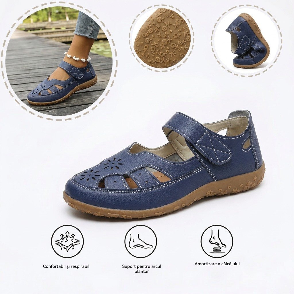 ⏰Ultima zi, reducere 40%! Nu ratați - Sandale ortopedice cu design ergonomic ✅️Amortizare șocuri ✅️Încălțăminte ortopedică sănătoasă, concepută special pentru femeile europene.
