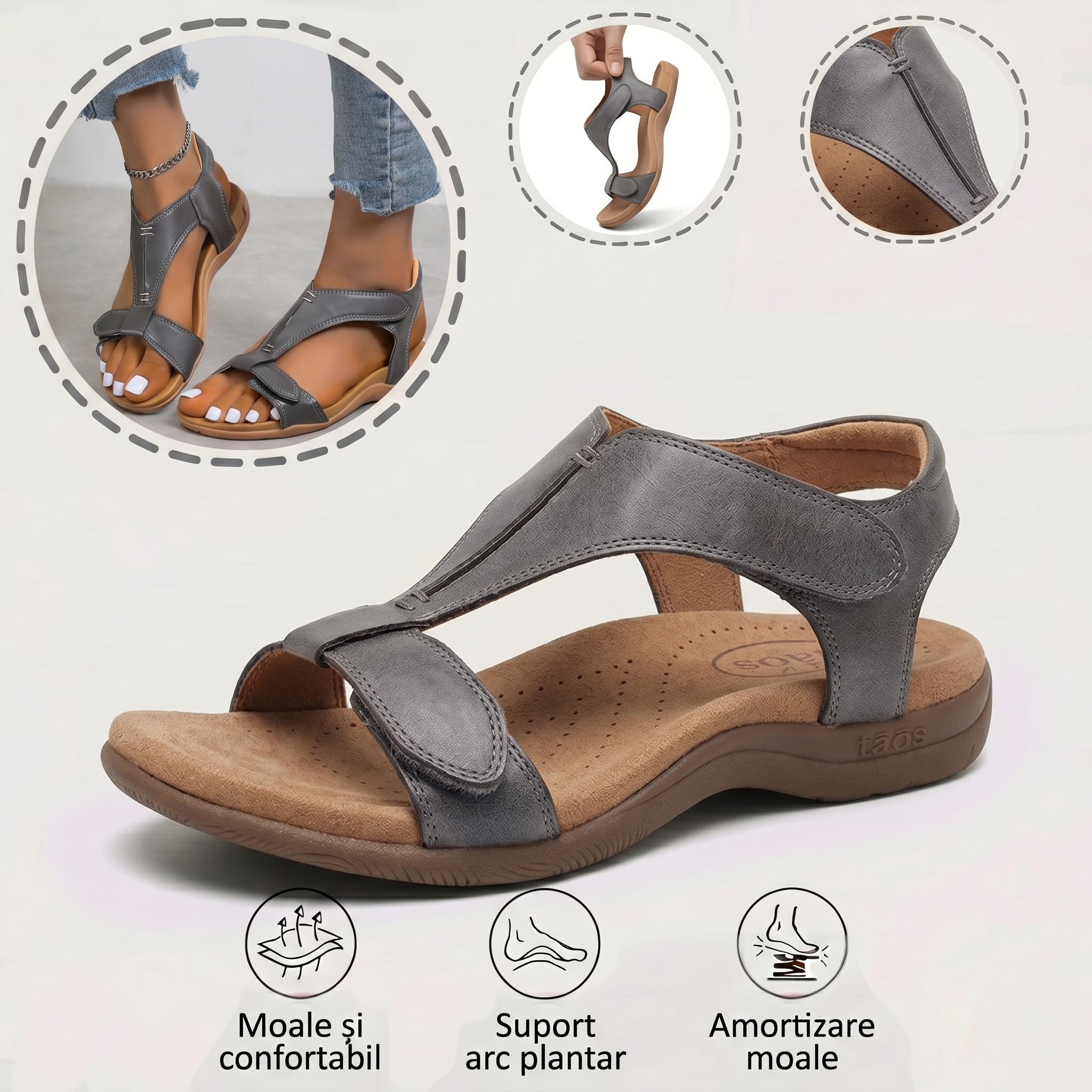 ⏰️Nu rata reducerea noastră de 50%!✅ Sandale de înaltă calitate🦶 Un articol esențial de vară - impermeabile și antiderapante🔴 Pantofi confortabili, potriviți pentru orice ocazie.