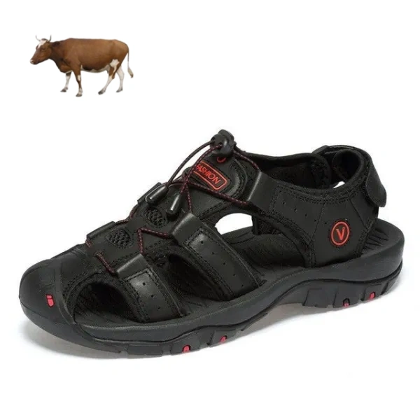 【🎁Astăzi 70% reducere - Nu ratați】 Sandale ortopedice ergonomice din piele de vițel - Mers fără durere👞 Faceți mersul mai confortabil