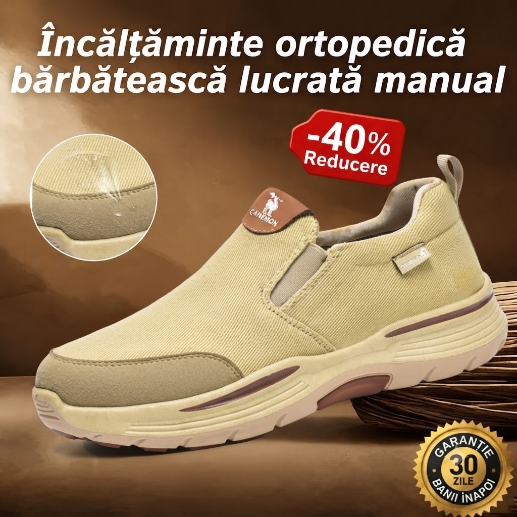 🎁Ultima zi pentru a te bucura de o reducere de 40%! Nu rata ocazia! ⏰ Ameliorează durerile de picioare și fasciita - Încălțăminte ortopedică impermeabilă și antiderapantă.