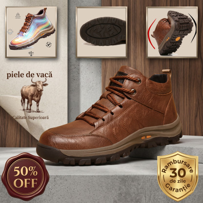 🎁Ultima zi pentru o reducere de 50%, nu ratați!⏰Fabricați din piele de vițel australiană🐂Suport pentru picioare - ameliorează durerea de picioare✅Impermeabili și antiderapanți, confortabili la mers.