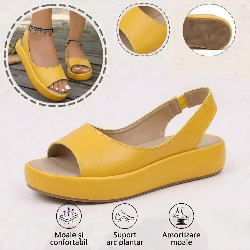 ⏰Ultima zi, reducere 60%! Nu ratați - Sandale ortopedice cu design ergonomic ✅️Amortizare șocuri ✅️Încălțăminte ortopedică sănătoasă, concepută special pentru femeile europene.