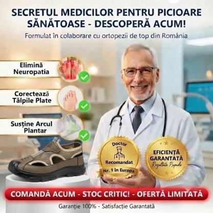 ⏰Ultima zi, reducere de 60%! Nu ratați - Sandale ortopedice cu design ergonomic ✅️Amortizare șocuri ✅️Încălțăminte ortopedică sănătoasă, concepută special pentru bărbații europeni.