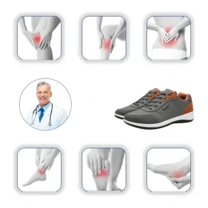 (🔥Reducere pe timp limitat - nu o ratați⏰) Pantofi casual pentru bărbați✅ Suport arc, postură corectă de mers - design ergonomic