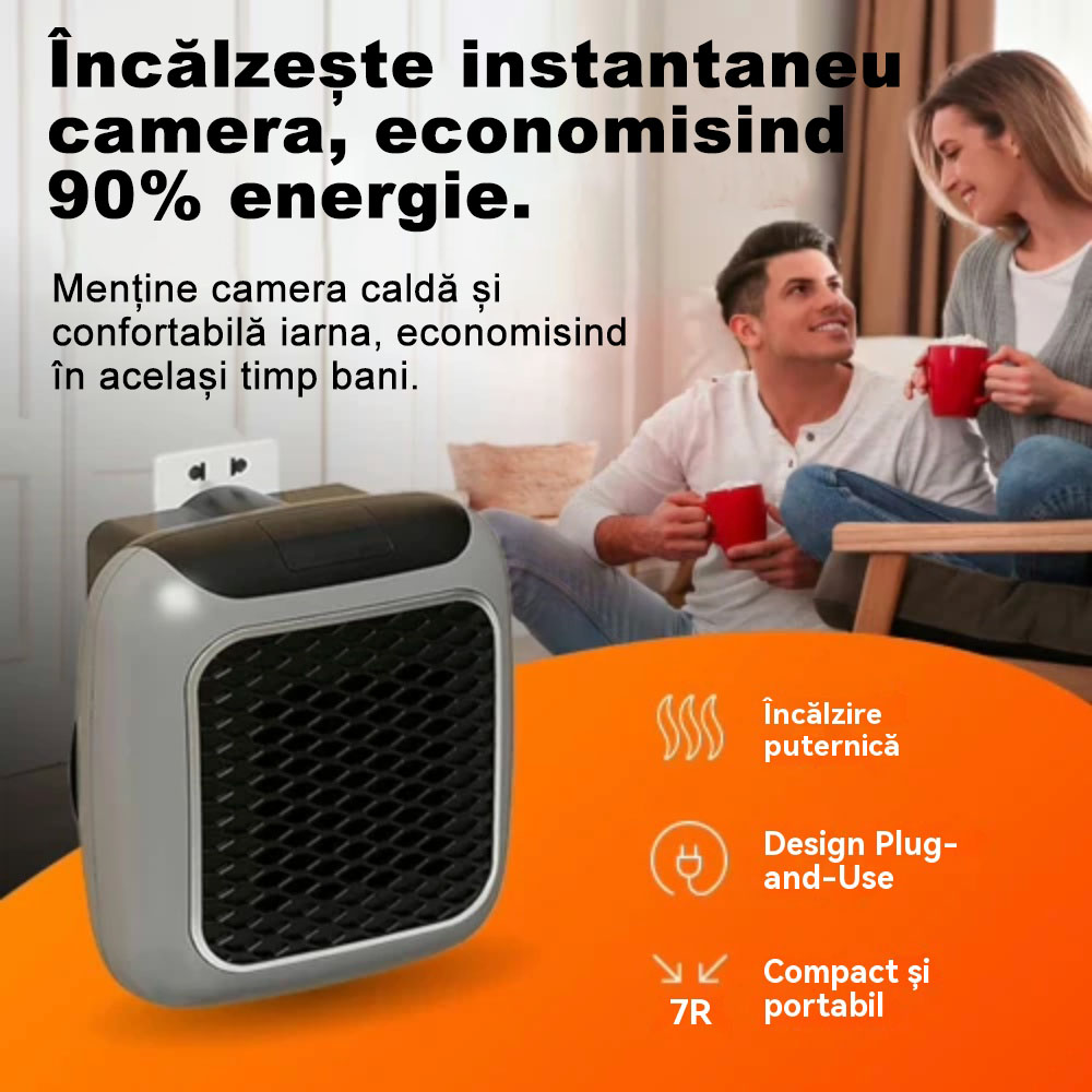 Mini încălzitor de înaltă tehnologie 2026: Încălzire rapidă, potrivit pentru uz casnic, baie, montare pe perete și birou