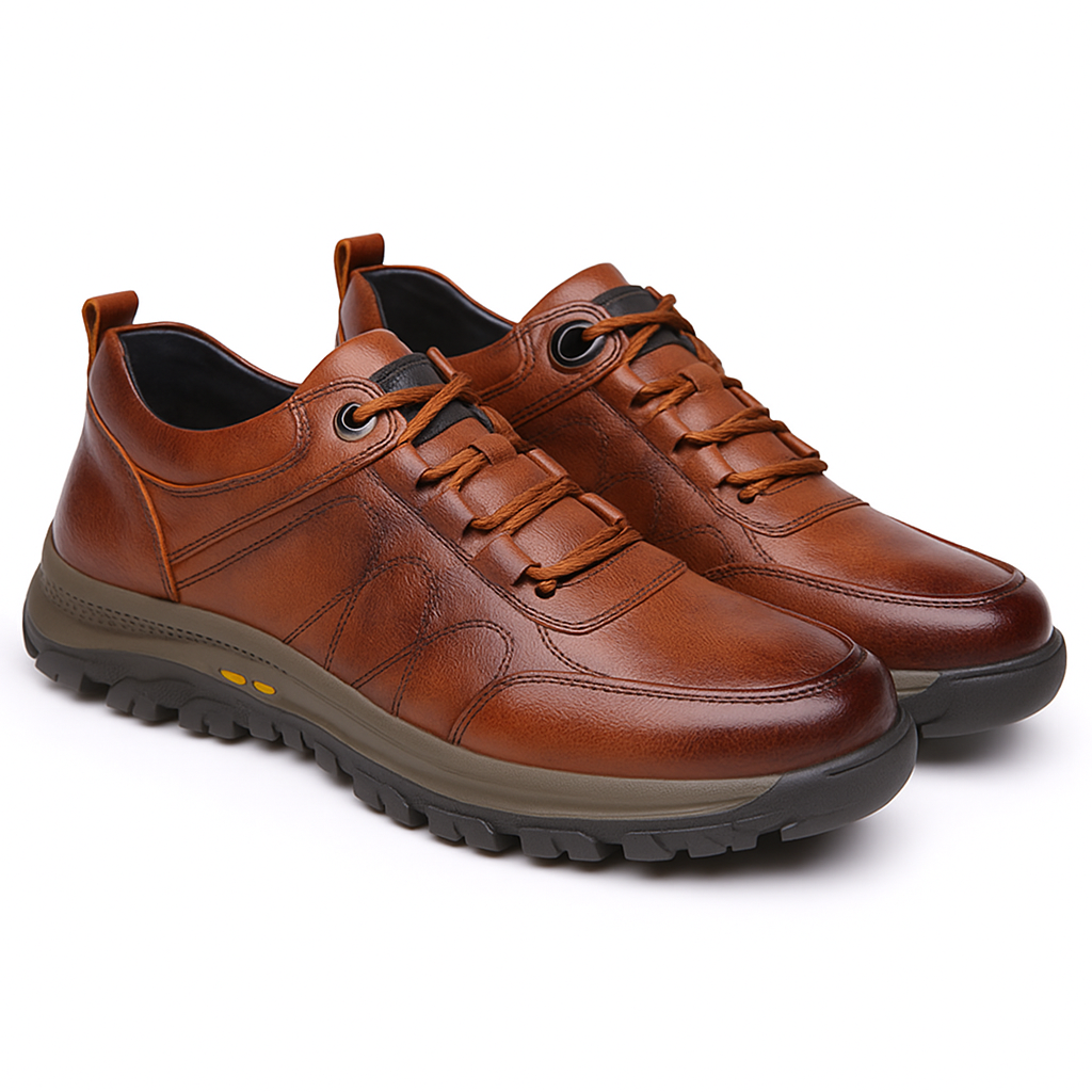 🔴 Pantofi din piele naturală italiană, cusuți manual ✅ Orteze bazate pe inteligență artificială + suport pentru gleznă 🦶 Potriviti pentru persoanele cu probleme la picioare!